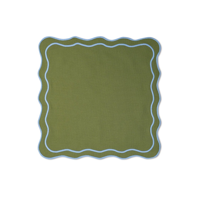 Amy Placemat in Green and Blue